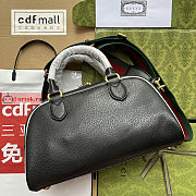 Gucci Mini Duffle Bag Leather Black 702397 31.5x18x15.5cm - 2