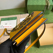 Gucci Horsebit Card Case Leather Yellow 702248 11x8.5x3cm - 6