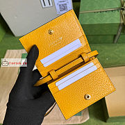 Gucci Horsebit Card Case Leather Yellow 702248 11x8.5x3cm - 5