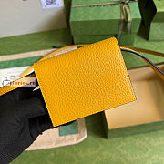Gucci Horsebit Card Case Leather Yellow 702248 11x8.5x3cm - 4