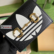 Gucci Horsebit Card Case Leather Black 702248 11x8.5x3cm - 5