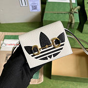 Gucci Horsebit Card Case Leather White 702248 11x8.5x3cm - 1