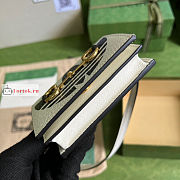 Gucci Horsebit Card Case Leather White 702248 11x8.5x3cm - 5