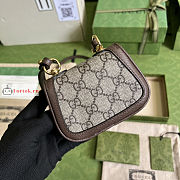 Gucci Blondie Card Case Wallet GG Canvas Beige 698635 11.5x9x3cm - 4