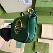 Gucci Blondie Card Case Wallet Leather Green 698635 11.5x9x3cm - 5