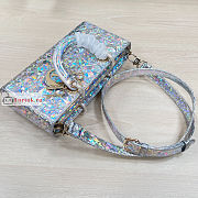 Dior Lady D-Joy Bag Cannage Silver-tone M0540 26x13.5x5cm - 3