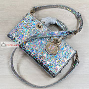 Dior Lady D-Joy Bag Cannage Silver-tone M0540 26x13.5x5cm - 2