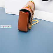 Celine Chain Shoulder Bag In Leather Tan 197992 20.5x10.5x4cm - 2