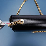 Celine Chain Shoulder Bag In Leather Black 197992 20.5x10.5x4cm - 6