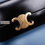Celine Chain Shoulder Bag In Leather Black 197992 20.5x10.5x4cm - 4