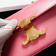 Celine Chain Shoulder Bag In Leather Pink 197992 20.5x10.5x4cm - 3