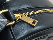 Celine Oval Bag Cuir Triomphe In Smooth Leather Black 198603 20x15x6cm - 5