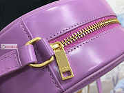 Celine Oval Bag Cuir Triomphe In Smooth Leather Purple 198603 20x15x6cm - 6