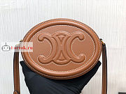 Celine Oval Bag Cuir Triomphe In Smooth Leather Tan 198603 20x15x6cm - 6