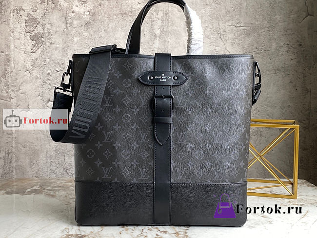 Louis Vuitton Saumur Tote Bag Black M45914 38x37x13cm - 1