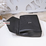 Bottega Veneta Intrecciato Woven Calf Briefcase Black 39x29x10cm - 6
