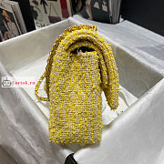 Chanel Classic Bag In Tweed Yellow A01112 25x7x16cm - 2