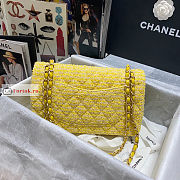 Chanel Classic Bag In Tweed Yellow A01112 25x7x16cm - 4