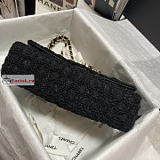 Chanel Classic Bag In Tweed Black A01112 25x7x16cm - 5