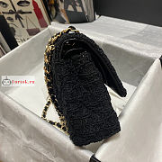 Chanel Classic Bag In Tweed Black A01112 25x7x16cm - 4