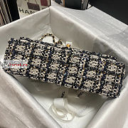 Chanel Classic Bag In Tweed White A01112 25x7x16cm - 6