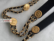 Chanel Small Flap Bag Gold Coin In Grained Leather Black AS3369 21x14.5x6cm - 5