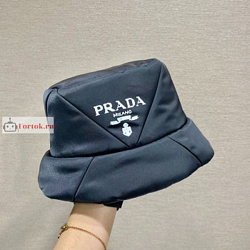 Prada Padded Re-Nylon Bucket Hat Black 2HC252