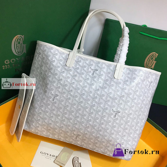 Goyard Saint Louis PM Bag White 34x14x26cm - 1