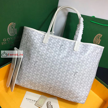 Goyard Saint Louis PM Bag White 34x14x26cm