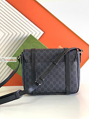 Gucci GG Messenger Bag Blue Canvas 658542 28cm - 4