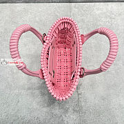 Balenciaga XXS Bistro Bucket Bag With Strap Pink 6780282 27cm - 3