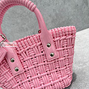 Balenciaga XXS Bistro Bucket Bag With Strap Pink 6780282 27cm - 4