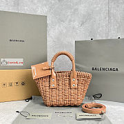 Balenciaga XXS Bistro Bucket Bag With Strap Beige 6780282 27cm - 1