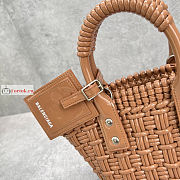 Balenciaga XXS Bistro Bucket Bag With Strap Beige 6780282 27cm - 5