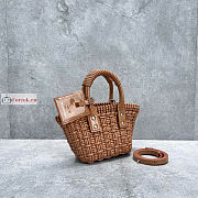 Balenciaga XXS Bistro Bucket Bag With Strap Beige 6780282 27cm - 4