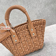 Balenciaga XXS Bistro Bucket Bag With Strap Beige 6780282 27cm - 2