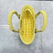 Balenciaga XXS Bistro Bucket Bag With Strap Yellow 6780282 27cm - 6