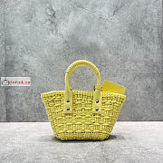 Balenciaga XXS Bistro Bucket Bag With Strap Yellow 6780282 27cm - 2
