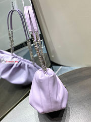 Givenchy Small Kenny Bag In Smooth Leather Purple 32x22x17cm - 5