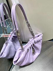 Givenchy Small Kenny Bag In Smooth Leather Purple 32x22x17cm - 3