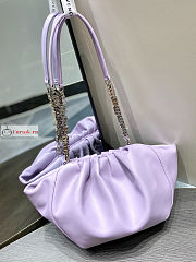 Givenchy Small Kenny Bag In Smooth Leather Purple 32x22x17cm - 6