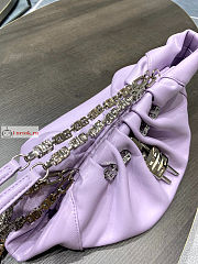 Givenchy Small Kenny Bag In Smooth Leather Purple 32x22x17cm - 2