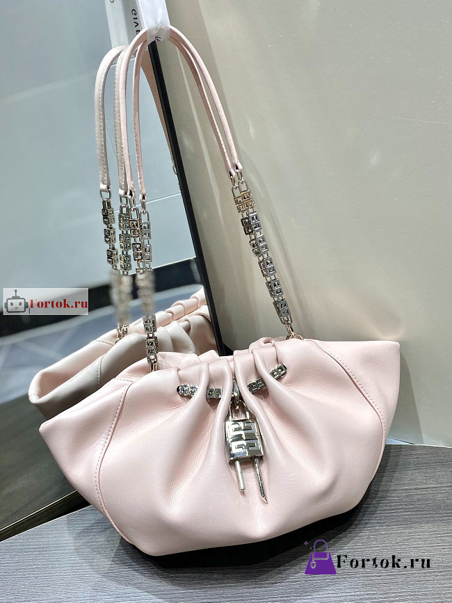 Givenchy Small Kenny Bag In Smooth Leather Light Pink 32x22x17cm - 1