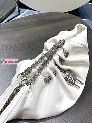 Givenchy Small Kenny Bag In Smooth Leather White 32x22x17cm - 6