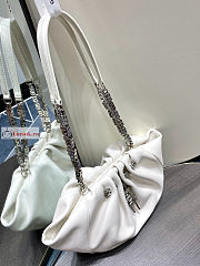 Givenchy Small Kenny Bag In Smooth Leather White 32x22x17cm - 5