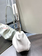 Givenchy Small Kenny Bag In Smooth Leather White 32x22x17cm - 3