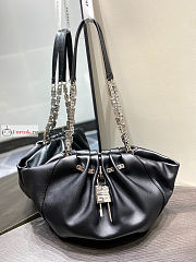 Givenchy Small Kenny Bag In Smooth Leather Black 32x22x17cm - 1
