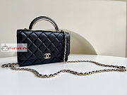 Chanel Wallet On Chain With Top Handle Black AP2844 12.3x19.2x3.5cm - 4