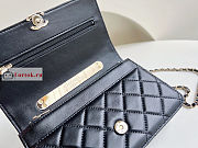 Chanel Wallet On Chain With Top Handle Black AP2844 12.3x19.2x3.5cm - 2