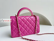 Chanel Wallet On Chain With Top Handle Pink AP2844 12.3x19.2x3.5cm - 6
